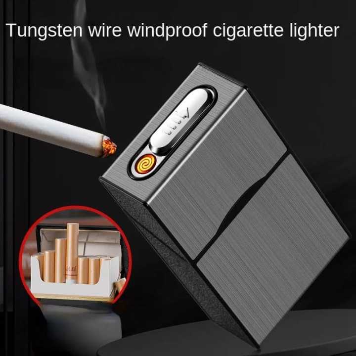 Cigarette Case With Rechargeable Lighter