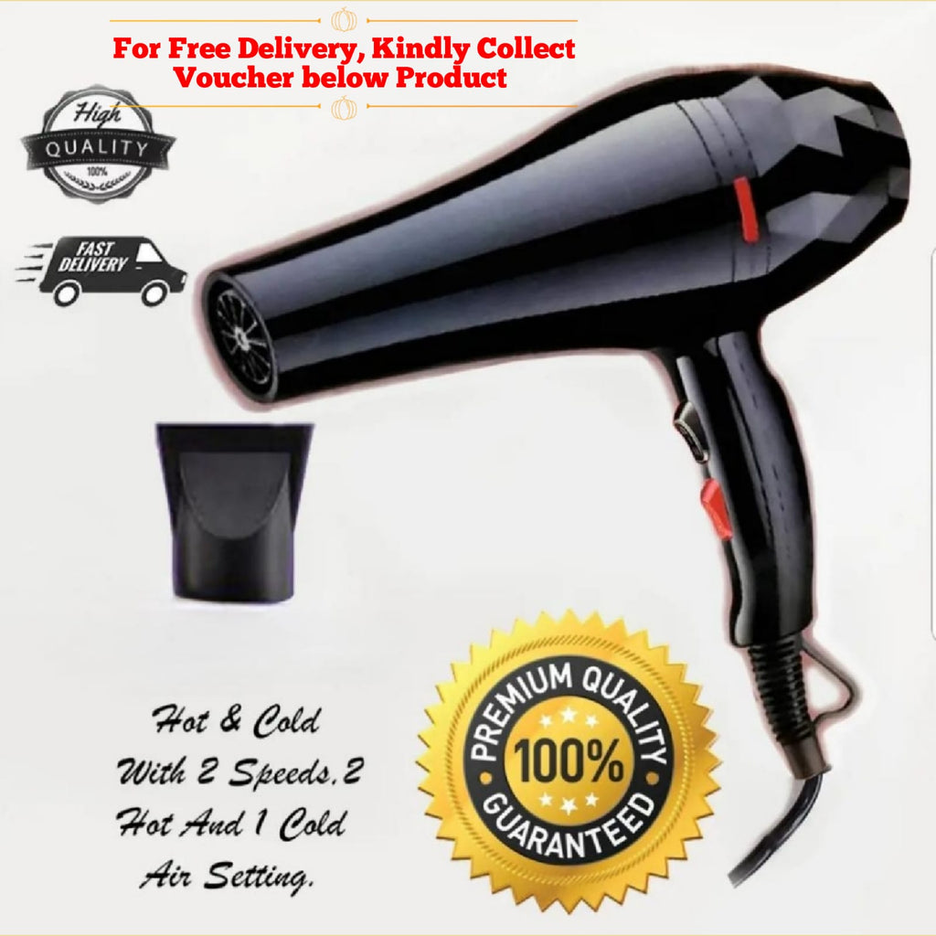 1000W Professional Hair Dryer – Hot &amp; Cold Air