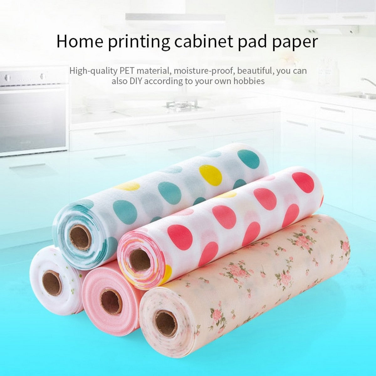45 X 160 Cm Waterproof Printed Fridge Mats Refrigerator Liners Washable Cabinet Pad