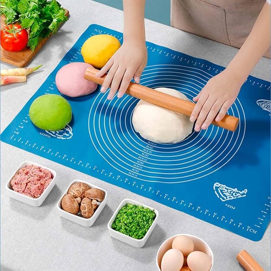 Silicone Baking Mat for Pastry & Roti Rolling Extra Large with Measurements Flairex
