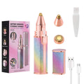 2-in-1 Rechargeable Hair Remover &amp; Eyebrow Trimmer with LED
