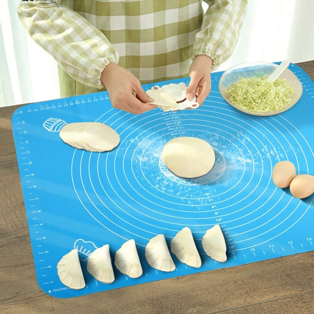 Silicone Baking Mat for Pastry & Roti Rolling Extra Large with Measurements Flairex